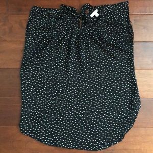 Black and white blouse